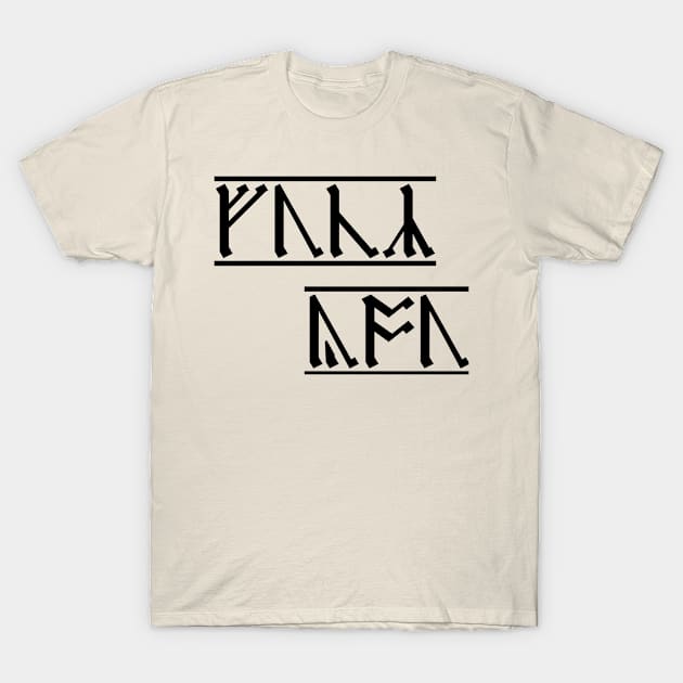 Rude Runes - Anglo-Saxon curse (6) T-Shirt by NewAmusements